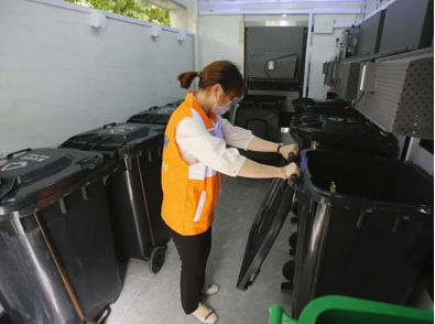 貓先生，智能垃圾分類設(shè)備，垃圾房廠家，定時(shí)定點(diǎn)垃圾收集點(diǎn)