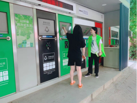 貓先生兩網(wǎng)融合環(huán)保驛站，小區(qū)垃圾分類站，垃圾房廠家